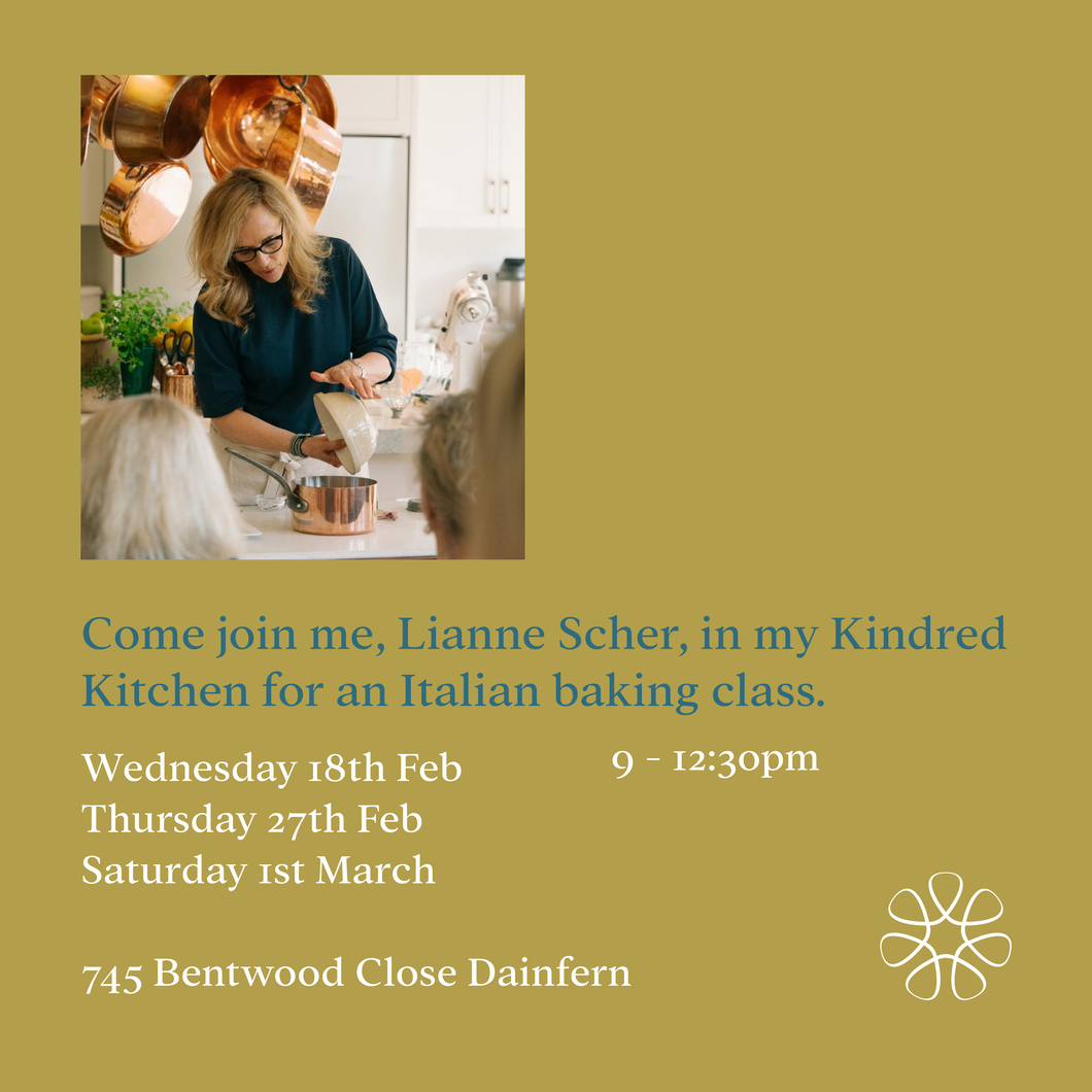 Italian Baking Master Class with Lianne - Thursday 27th February 2025